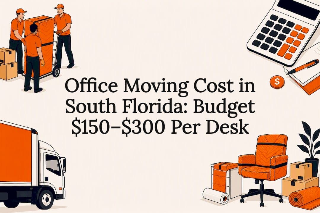 Office Moving Cost in South Florida: Budget $150–$300 Per Desk