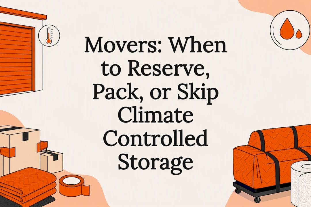 Movers: When to Reserve, Pack, or Skip Climate Controlled Storage