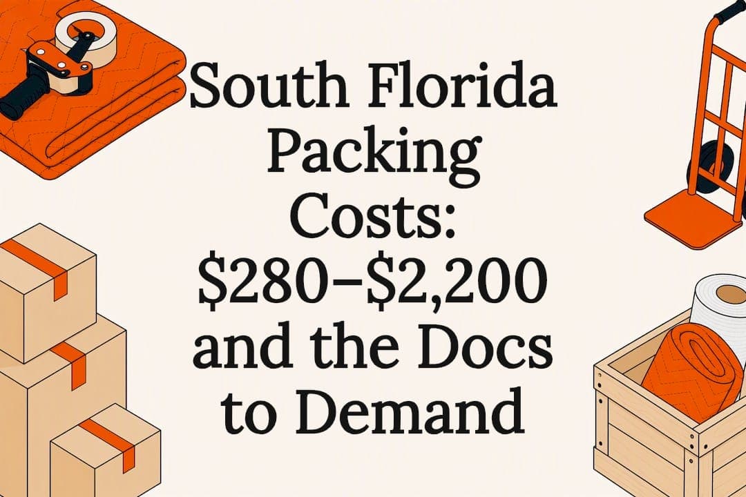 South Florida Packing Costs: $280–$2,200 and the Docs to Demand