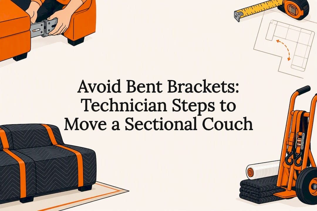Avoid Bent Brackets: Technician Steps to Move a Sectional Couch