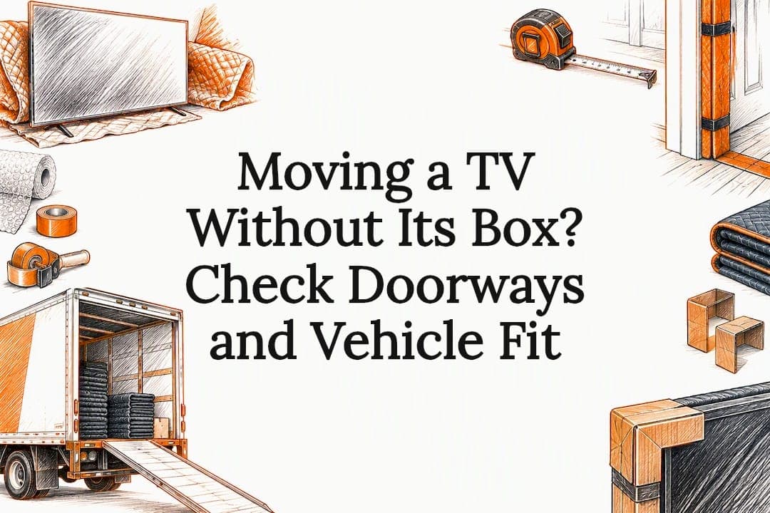 Moving a TV Without Its Box? Check Doorways and Vehicle Fit