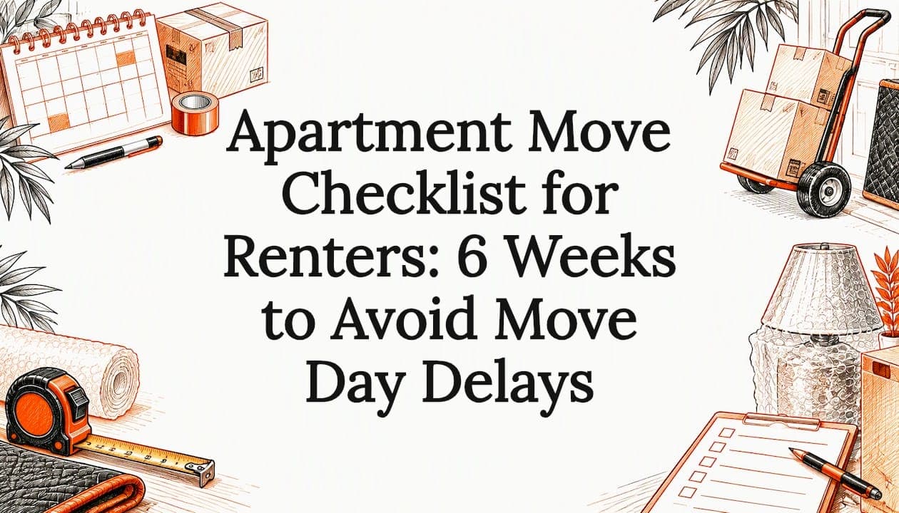 Apartment Move Checklist for Renters: 6 Weeks to Avoid Move Day Delays