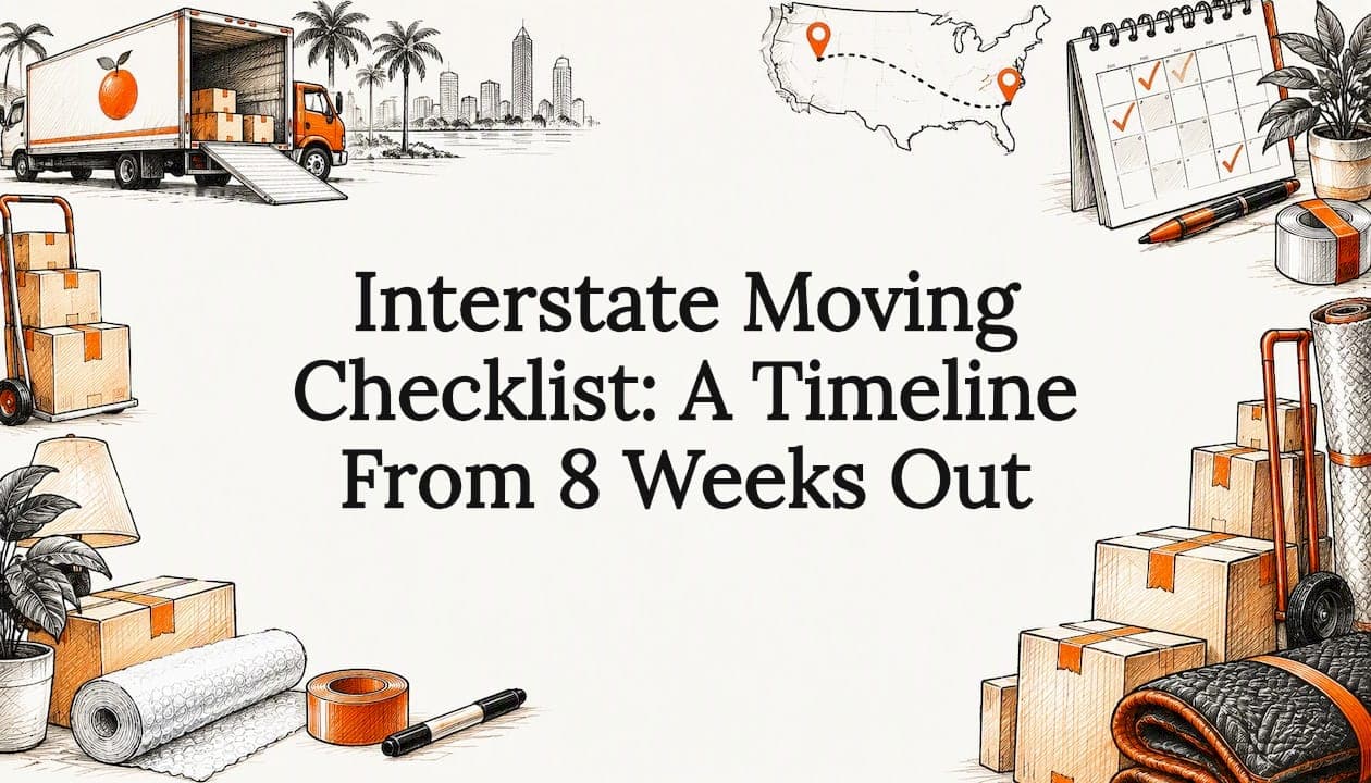 Interstate Moving Checklist: A Timeline From 8 Weeks Out