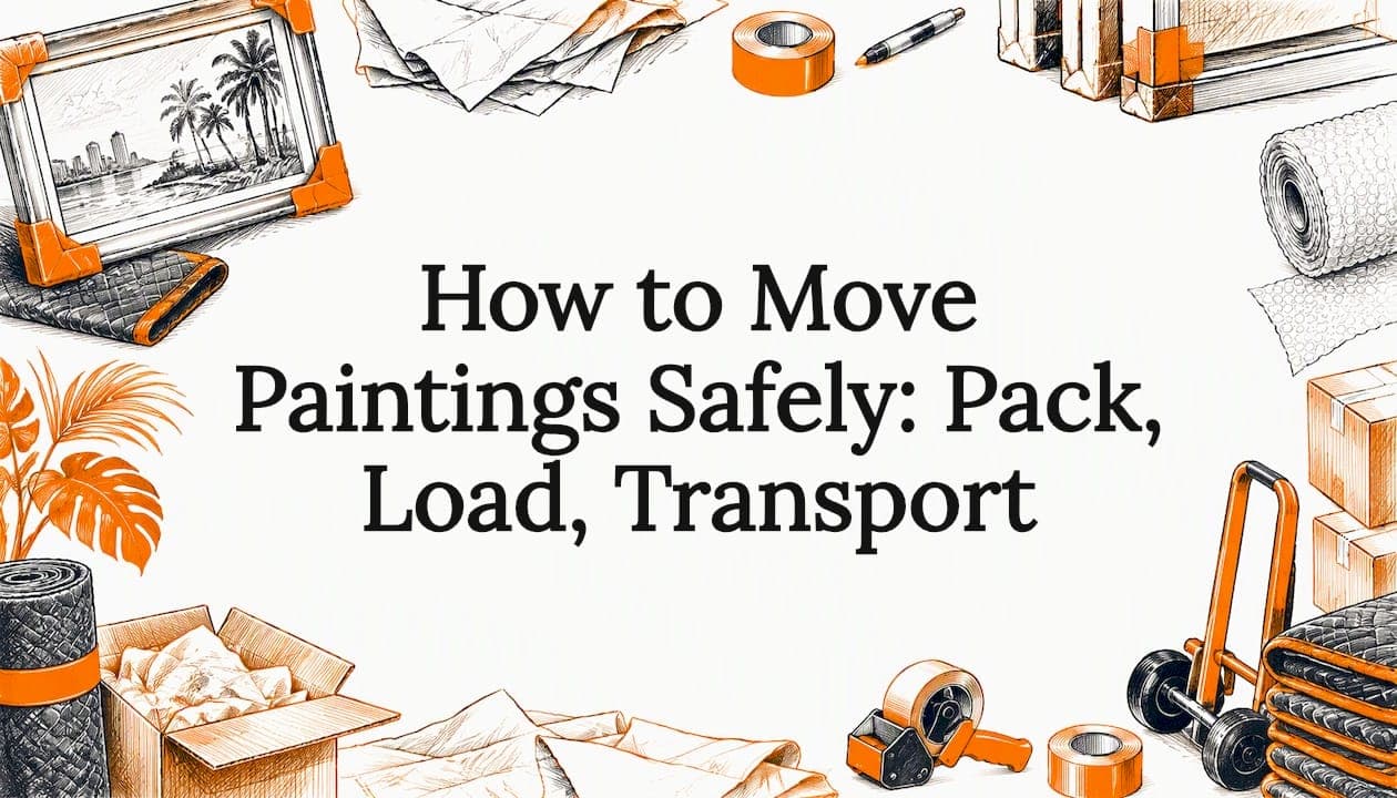 How to Move Paintings Safely: Pack, Load, Transport